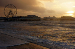Sunset, Blackpool Central Pier, Lancashire