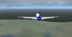 Dodging fog on approach to Coari-03