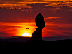 Sunset at Balancing Rock