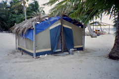 Camping on Long Caye