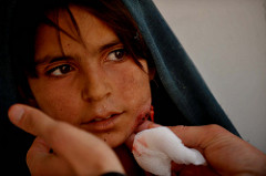 Afghan National Army Deliver Humanitarian Relief to Village in Farah Province