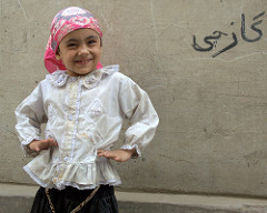 Young Girl at Hotan Sunday Market