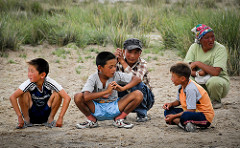 Children at a Naadam