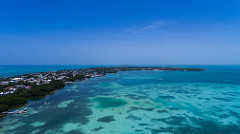 Caye Caulker Split Belize aerial