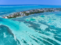 Caye Caulker Belize aerial