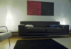 Ikea Kramfors / brown leather