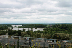 Flooded plain at the Confluence between the Labe and Vltava, Mělník, June 4th 2013