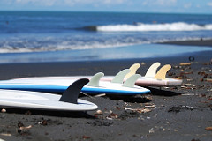 Surfing in Tahiti
