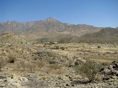 Below the Taif escarpment