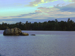 An Evening at Bentota River