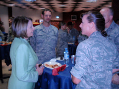 Speaker Pelosi at Al Udeid Air Base