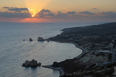 Sunset at Petra tou Romiou