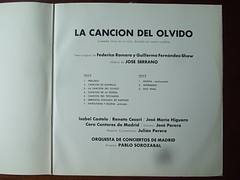 Inside Serrano - La Cancion del Olvido - Isabel Castelo, Renato Cesari, Jose Maria Higuero, Coro Cantores Madrid, Madrid Orquesta de Conciertos, Pablo Sorozabal, Hispavox HH 10-228