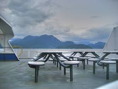 View of Gambier Island from the Upper Deck on the BC Ferry