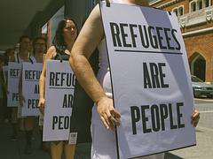 #RefugeesArePeople Perth walk