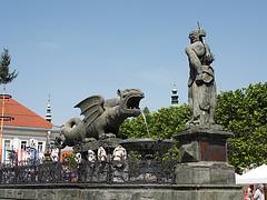 Lindwurmbrunnen. Klagenfurt