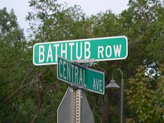 Bathtub Row street sign