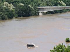 Flooded Labe river, June 5th 2013, Mělník Flooded Labe river, June 5th 2013, Mělník