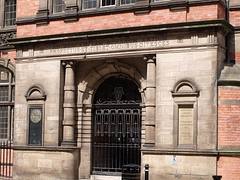 Birmingham and Midland Institute (formerly The Birmingham Library) - closed gate Birmingham and Midland Institute (formerly The Birmingham Library) - closed gate