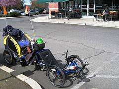 Recumbent Bike and Trailer