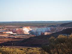 Gone Driveabout 20, Open cast gold mine, Mount Magnet, Western Australia, 24 Oct. 2010