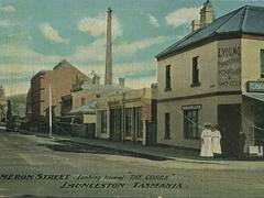 Cameron Street, Launceston, Tasmania - circa 1908 Cameron Street, Launceston, Tasmania - circa 1908