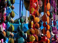 Beads on the market of Saint-Tropez_