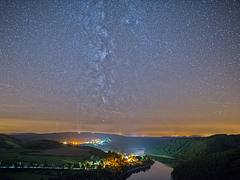 A beautiful night in Upper-Sûre Lake, Luxembourg