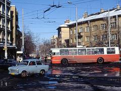 Враца - Ziu 682G Trolleybus  Vratsa Bulgaria Jan 1995
