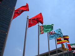 Flags at the UN