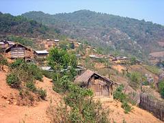 Hillside Village In Phongsaly Hillside Village In Phongsaly