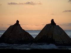 Green Flash Captured at Sunset on Makatea
