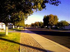 View down the road