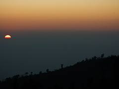 Sunset from the peak of Keokaradang Sunset from the peak of Keokaradang