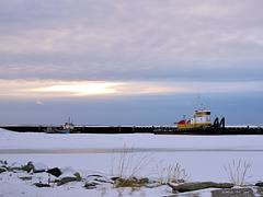 MV Pt Barrow iced in at Nome MV Pt Barrow iced in at Nome