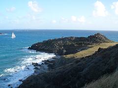 Hiking along the coast