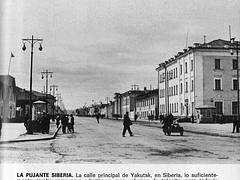 Yakutsk. Calle principal.