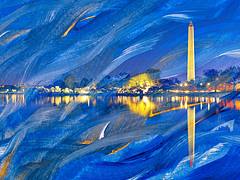 Acrylic Waves of Washington DC