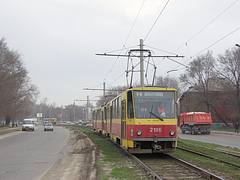 Ulyanovsk tram Tatra T6B5 2186