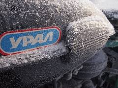 Frozen URAL in Salekhard