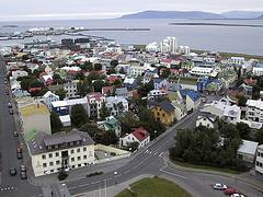 Across Reykjavik (left)