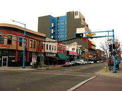 Central Avenue, Albuquerque, New Mexico, as seen from KiMo Theatre Central Avenue, Albuquerque, New Mexico, as seen from KiMo Theatre
