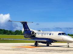 Embraer Phenom 300 at Christmas Island Airport
