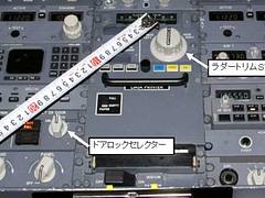 737-700 Rudder Trim SW and Door Lock Selector