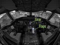 Boeing 787-8 N787BA cockpit Annotated
