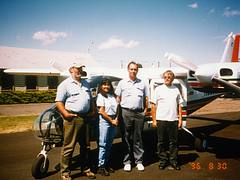 1996. Aerial observers Mike McWilliams (ODF), Yolanda Barnett (USFS), Dave Bridgwater (USFS), and pilot Jack Prukop (ODF). ODF Partenavia N9000V. (35432989235) 1996. Aerial observers Mike McWilliams (ODF), Yolanda Barnett (USFS), Dave Bridgwater (USFS), and pilot Jack Prukop (ODF). ODF Partenavia N9000V. (35432989235)