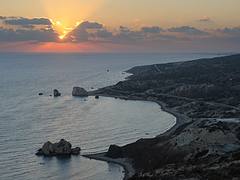 Sunset at Petra tou Romiou Sunset at Petra tou Romiou