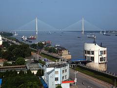 Bridge on the Yangtze River in Anqing Anhui China