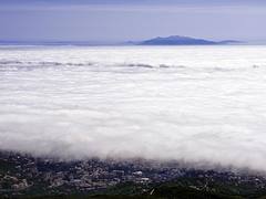 Bastia sous les nuages