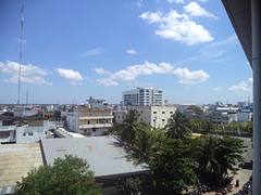 the T/O Best Western Galaxy Hotel in[ Southern] Banjarmasin from the 4th floor foodcourt of the Duta Mall